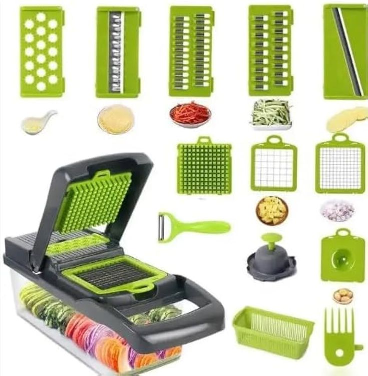 16-in-1 Vegetable Cutter – Multifunctional Chopper & Mandoline Slicer