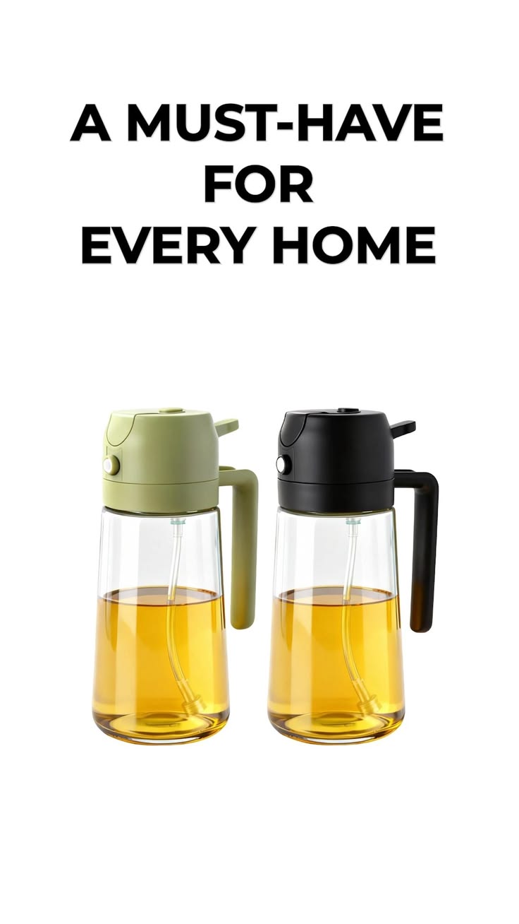 2-in-1 Oil Spray & Pour Jug – Dual Function Glass Oil Dispenser - 30% OFF Limited Offer