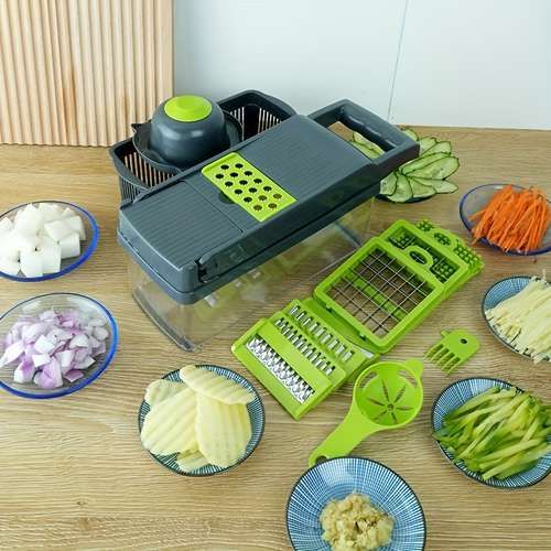 16-in-1 Vegetable Cutter – Multifunctional Chopper & Mandoline Slicer
