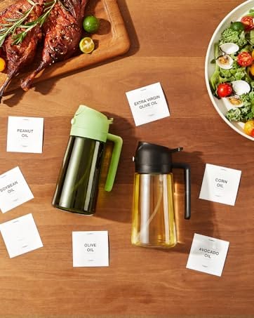 2-in-1 Oil Spray & Pour Jug – Dual Function Glass Oil Dispenser - 30% OFF Limited Offer